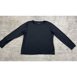 Mountain Lake Top Womens XL‎ Black Long Sleeve Nylon Blend Stretch Athleisure